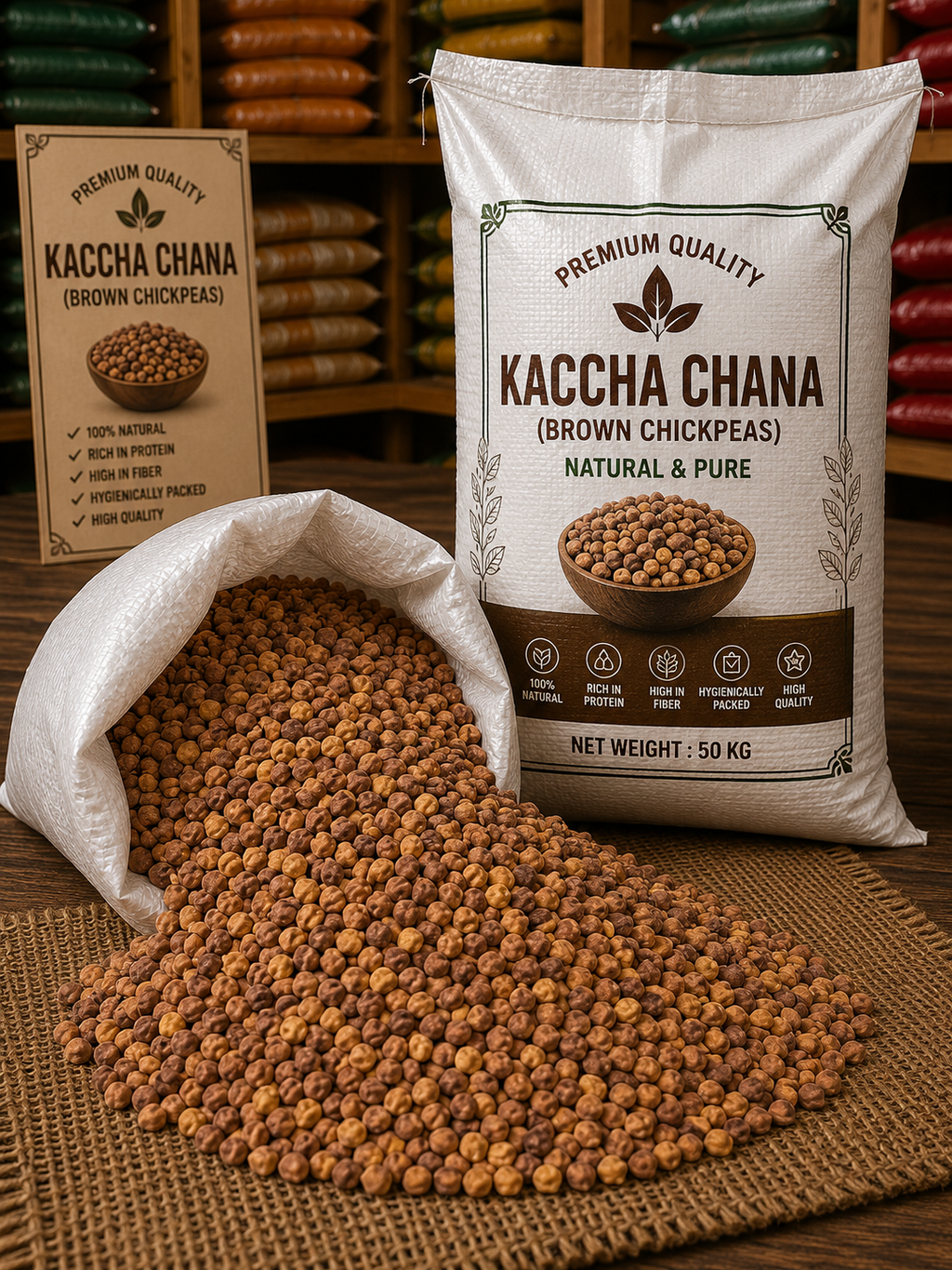 Kaccha Chana (Brown Chickpeas) 500gm Code5001