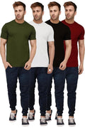 Pack of 4 Printed Round Neck T-Shirts