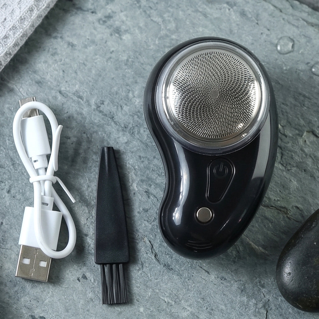 Portable Electric Rechargeable Mini Shaver Compact Beard Trimmer (1 Set)