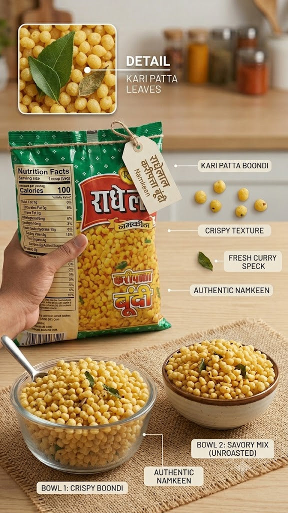 Radhe Lal Kari Patta Boondi Namkeen 280g