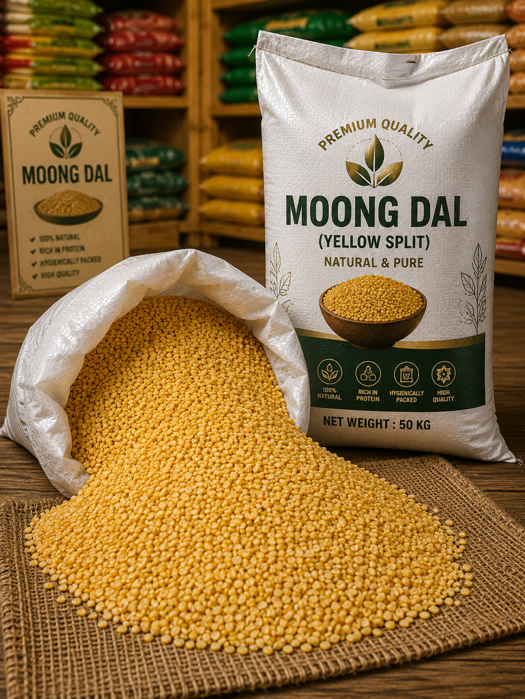 Moong Dal Bina Chilka Yellow Split 500gm Code5001