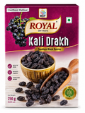 Royal Dry Fruits Kali Drakh Seedless Black Raisins 250g Code5001