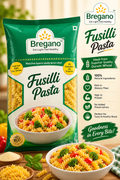 Bregano Fusilli Pasta 400g Code 5001
