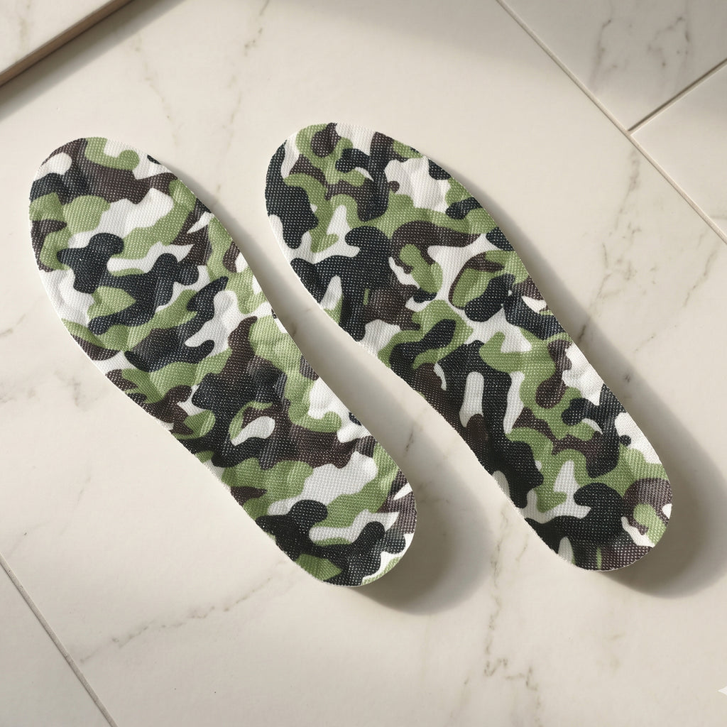 Camouflage Comfort Shoe Insoles Soft Cushion (1 Pair 35 To 38 Size)
