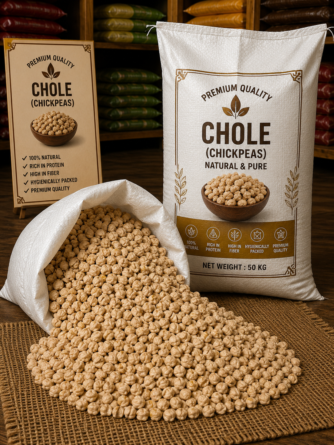 Chole (Chickpeas) 500gm Code5001
