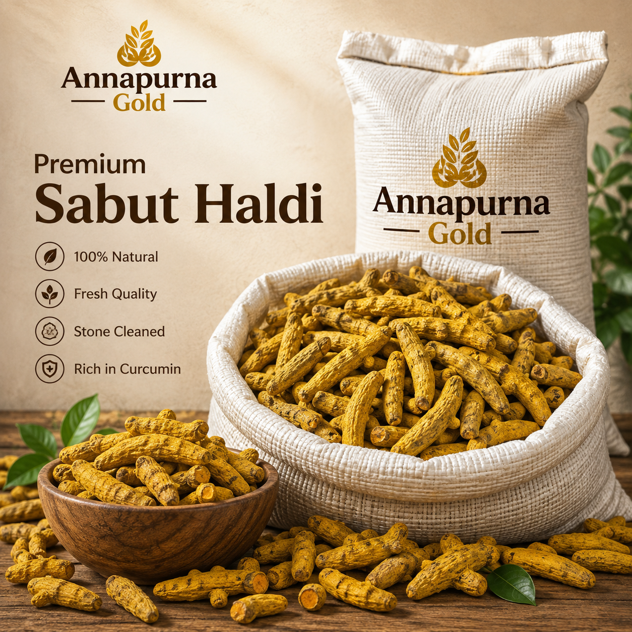 Sabut Haldi (Whole Turmeric) 250g C5001