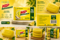 Fena NIP Mahabar Dishwash Bar - Natural Lemon Oil, 45g Extra (Set of 3)