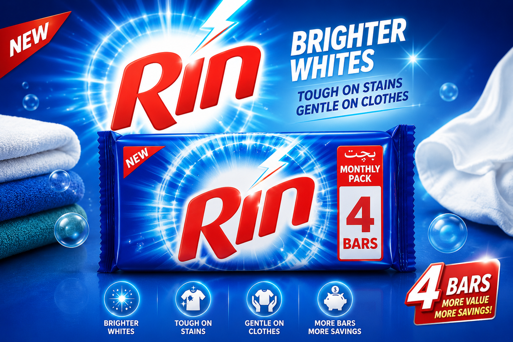 Rin Detergent Bar - Monthly Pack (4 Bars)