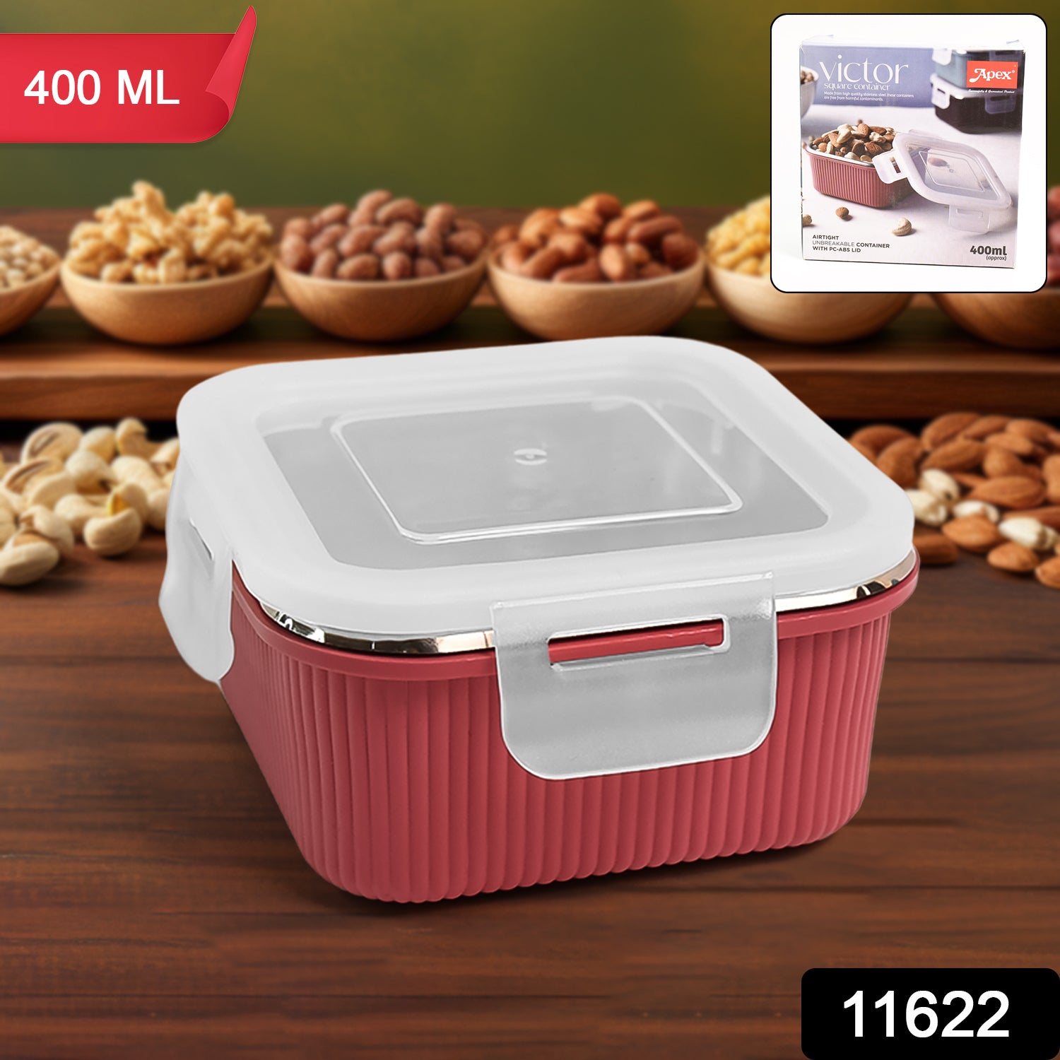 Apex Victor Square Food Storage Container (400 Ml 1 Pc) – i m b store