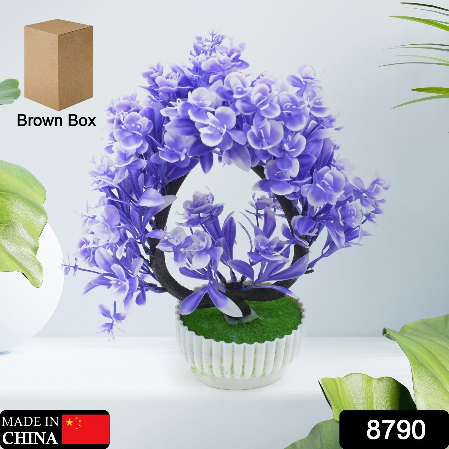 Wild Artificial Flower Plants With Cute Pot  Flower Plant For Home Office Decor  Tabletop And Desk Decoration  Artificial Flower For Balcony Indoor Decor Plants For Living Room (1 Pc)