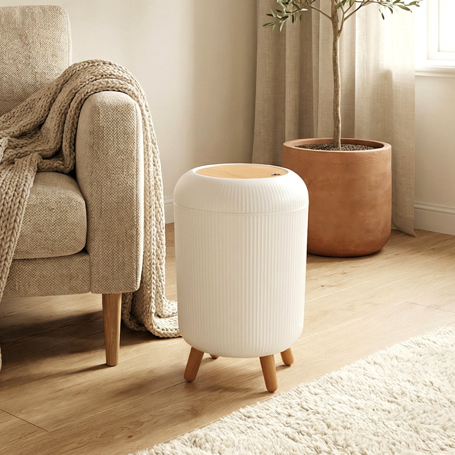 Premium Stylish Mini Dustbin (22x30 Cm 1 Pc)