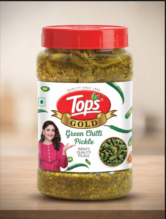 Tops Gold Green Chilli Pickle