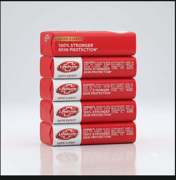 Lifebuoy Germ Expert Soap 5 Pack stacked
