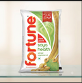 Fortune Soya Health Refined Soyabean Oil 1L front pack