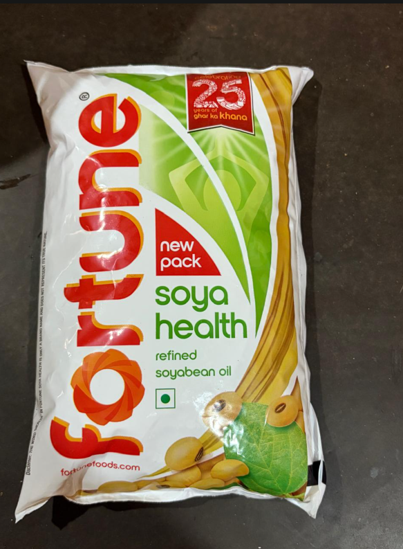 Fortune Soya Health Refined Soyabean Oil 1L actual photo
