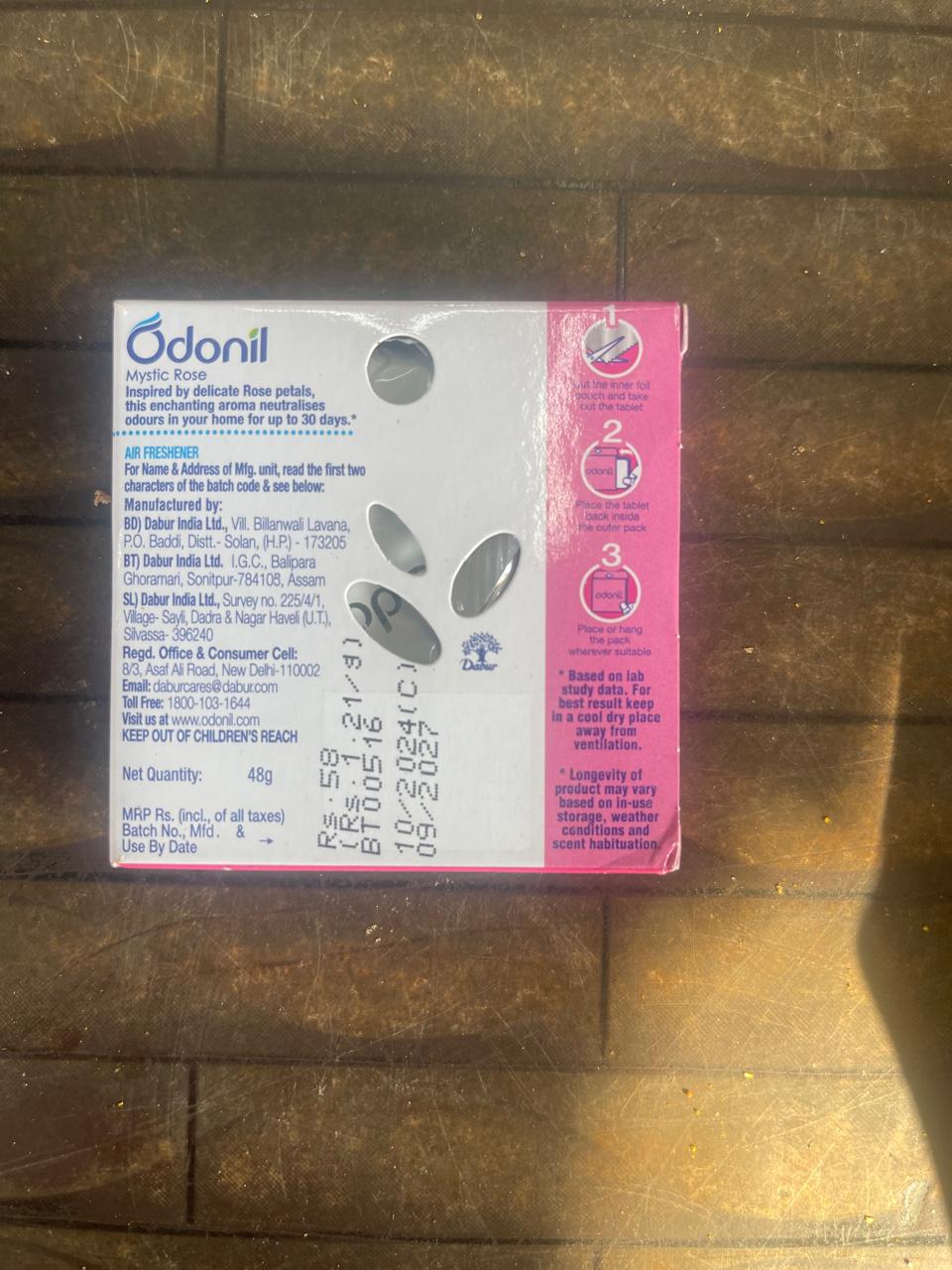 Odonil Air Freshener Mystic Rose 48 gm