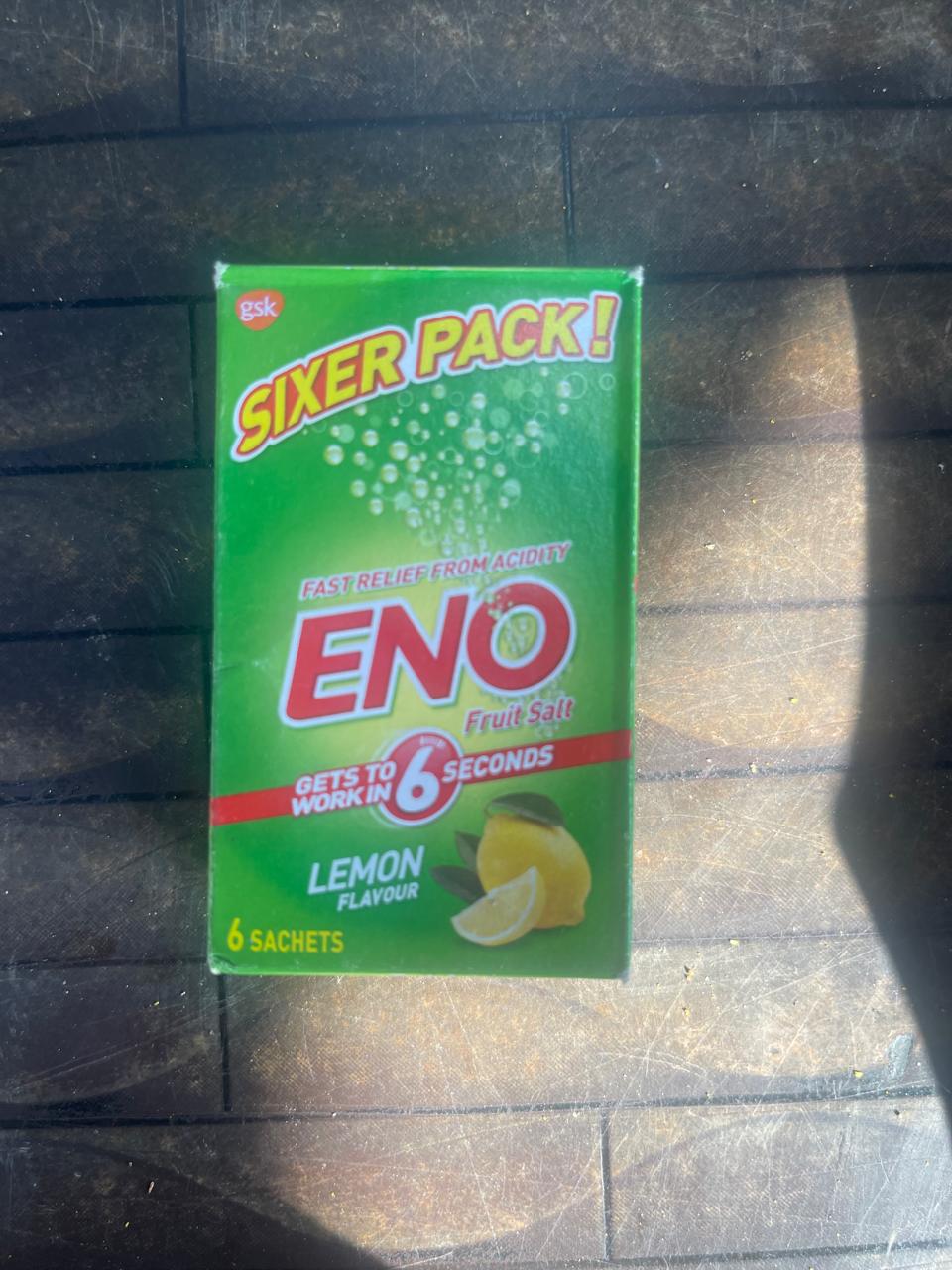 ENO Fruit Salt Lemon Flavour Sixer Pack - 6 Sachets
