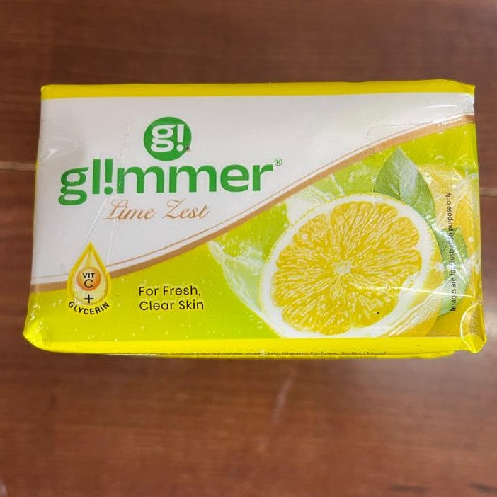 Glimmer Lime Zest Soap - Vitamin C + Glycerin for Fresh Clear Skin