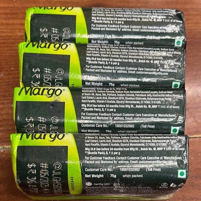 Margo Original Neem Soap - Vitamin E & 1000 Neem Leaves Value Pack