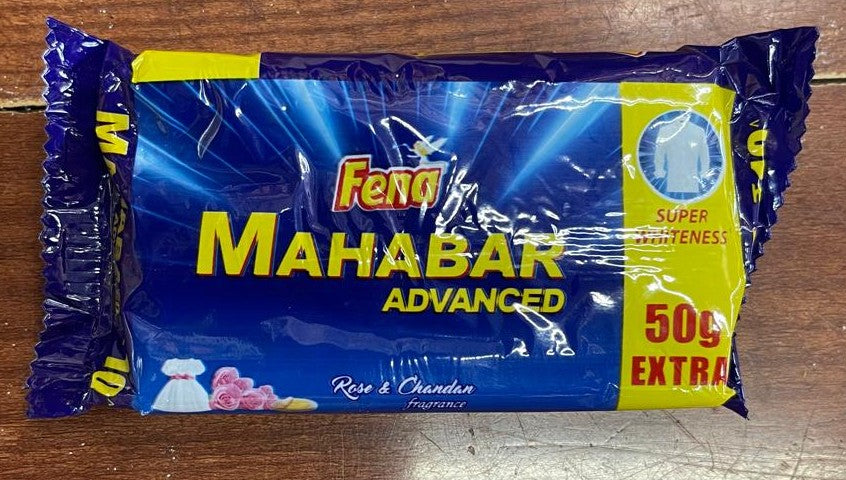 Fena Mahabar Advanced Detergent Bar - Rose & Chandan Fragrance, 50g Extra