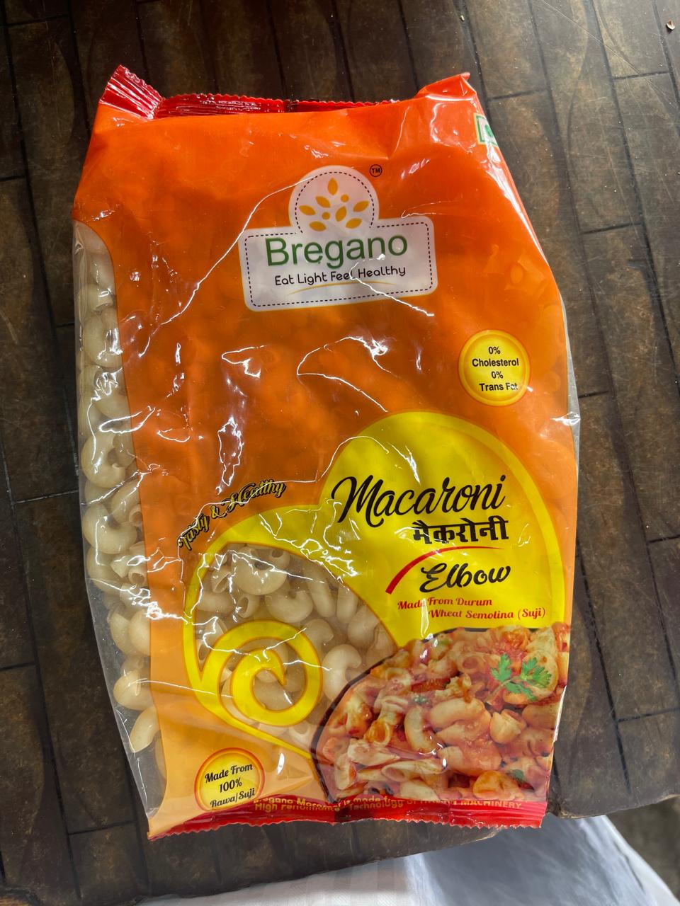 Bregano Elbow Macaroni 400g Code 5001