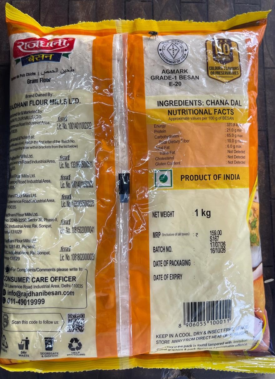 Rajdhani Chana Dal Besan 1kg Code 5001