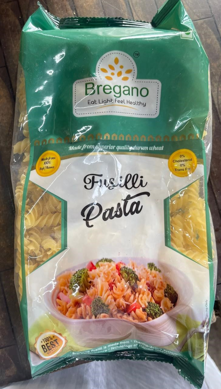 Bregano Fusilli Pasta 400g Code 5001