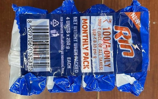 Rin Detergent Bar - Monthly Pack (4 Bars)
