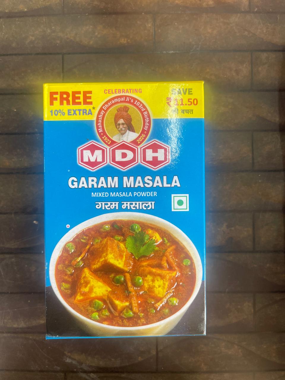 MDH Garam Masala Mixed Masala Powder box