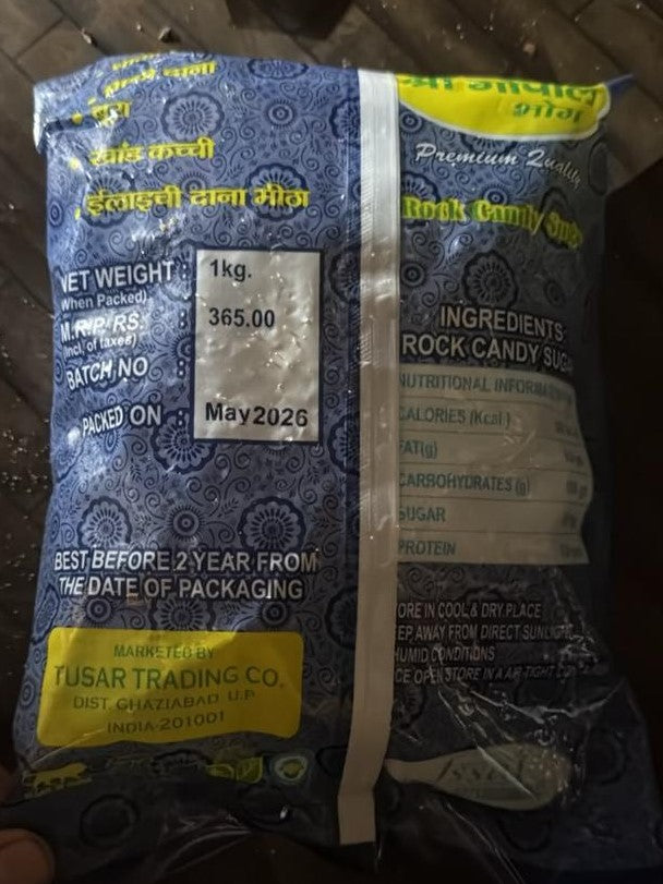 Premium Quality Dhaga Mishri (Rock Candy) 1kg Code5001