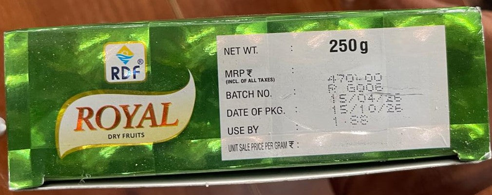 Royal Dry Fruits Badam Giri Almond Kernels Roasted & Salted 250g Code5001