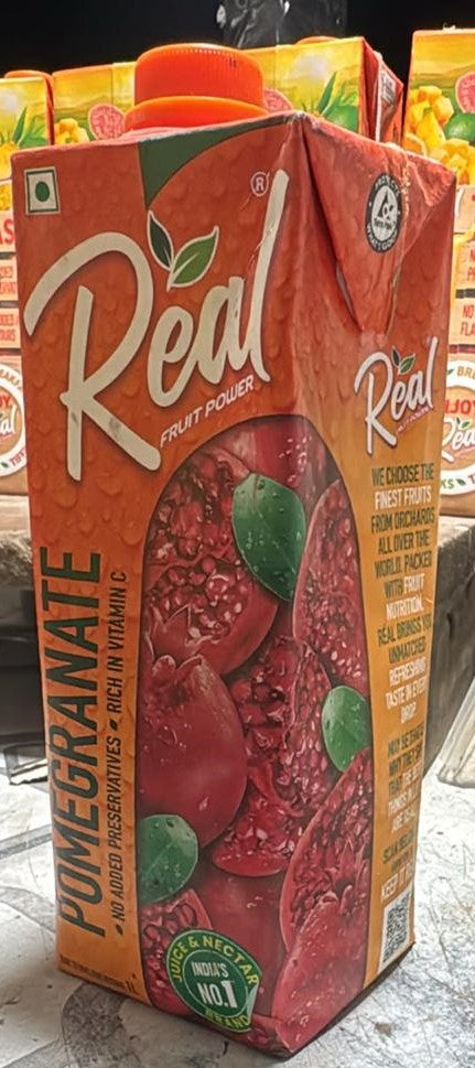 Real Pomegranate Juice 1Ltr - Front Pack