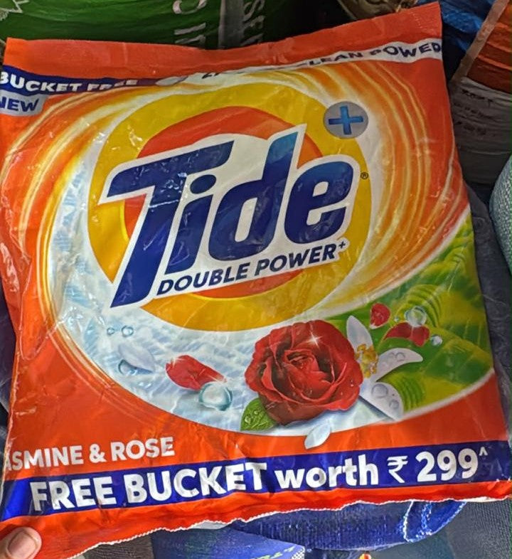 Tide Double Power+ Jasmine & Rose 5kg with Free Bucket