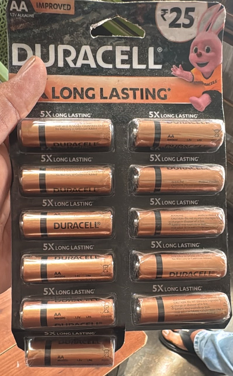 Duracell AA Alkaline Battery 1.5V pack