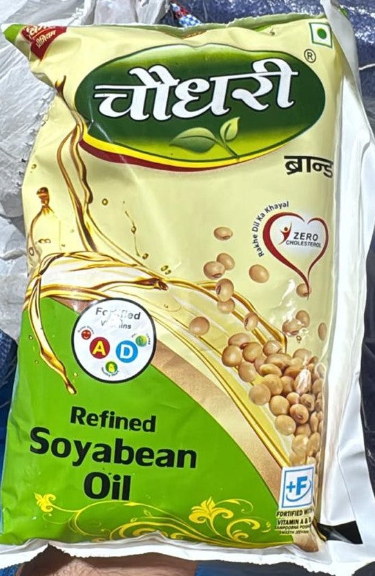 Chaudhary Refined Soyabean Oil 500ml pouch