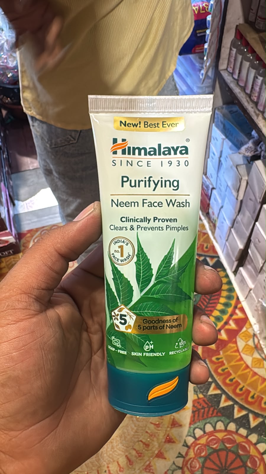 Himalaya Purifying Neem Face Wash 100 ml back label