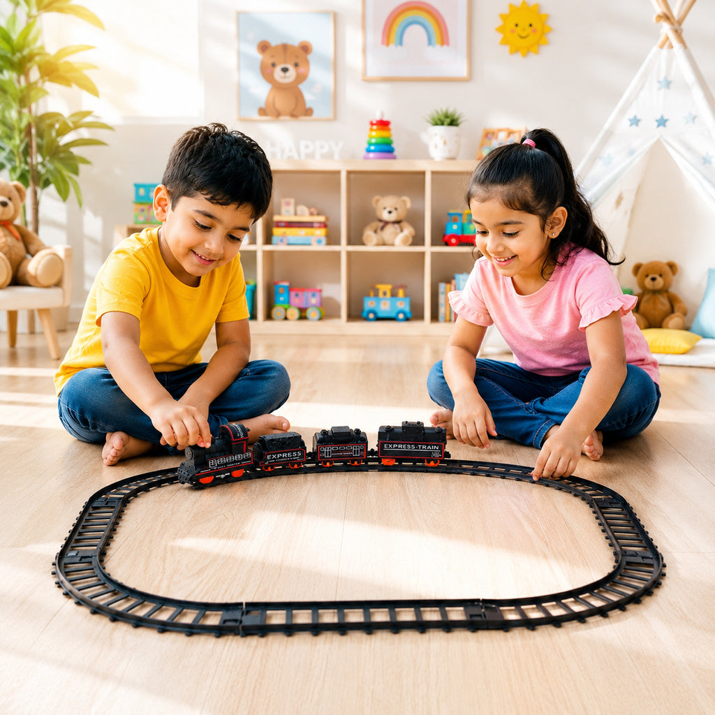 Battery Opera Express Train Track Play Set With Lights  Sounds (1 Set)