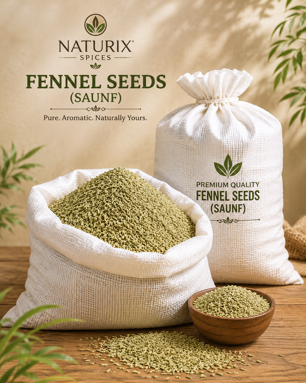 Naturix Spices Premium Fennel Seeds Saunf 500g