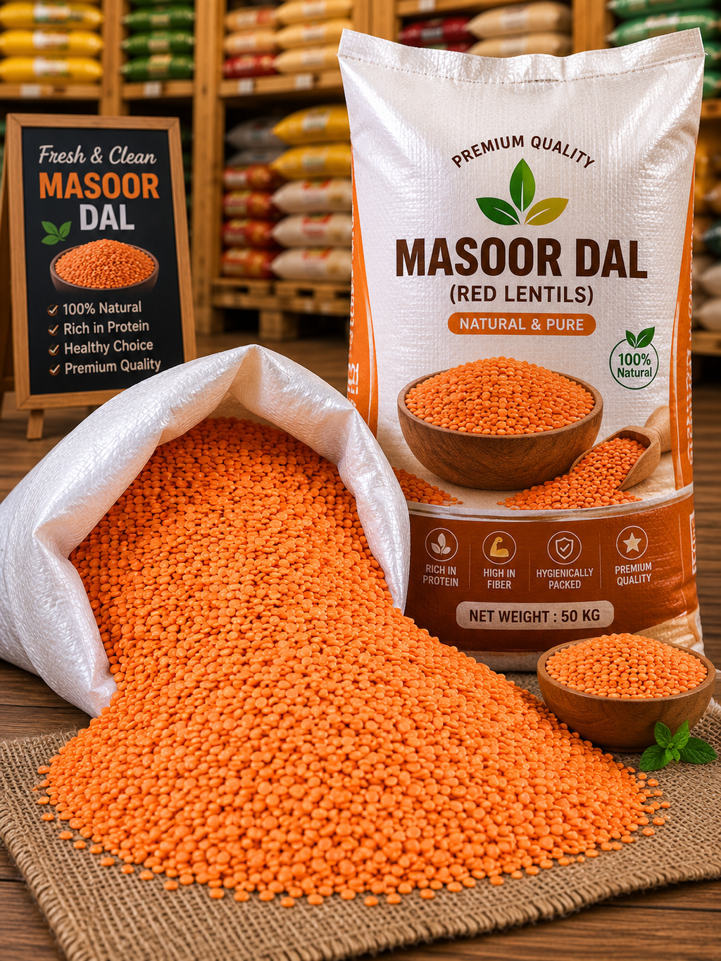 Masoor Dal (Red Lentils Split) 500gm Code5001