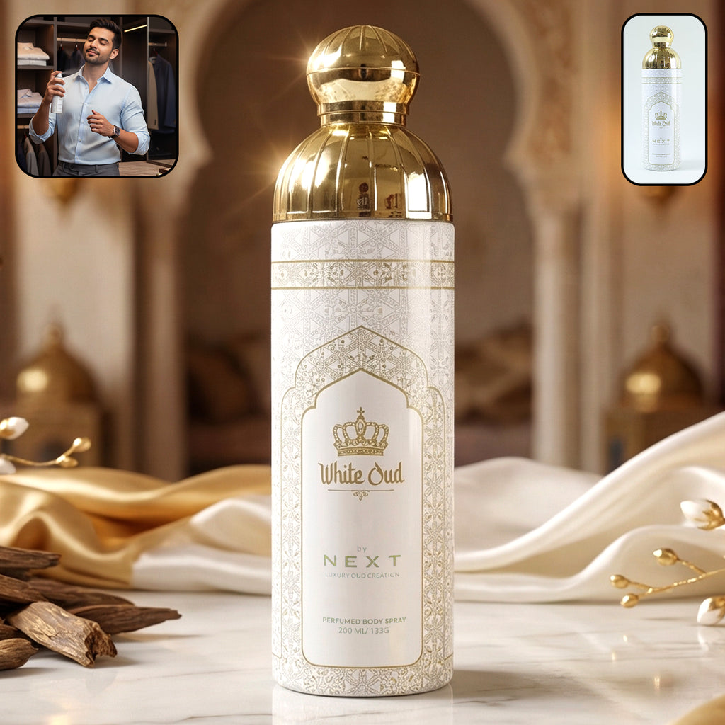 Next White Oud Premium Perfumed Body Spray 200 Ml