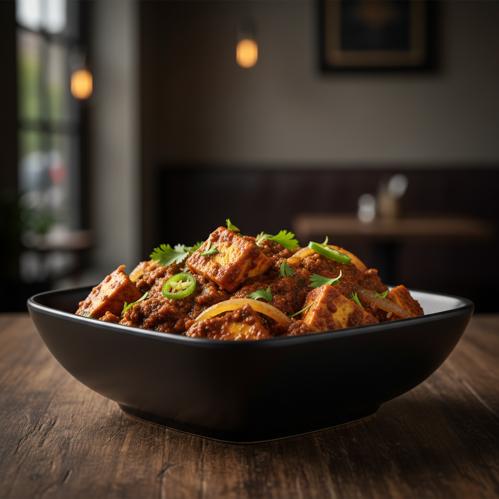 Kaleji Paneer with rich spiced masala