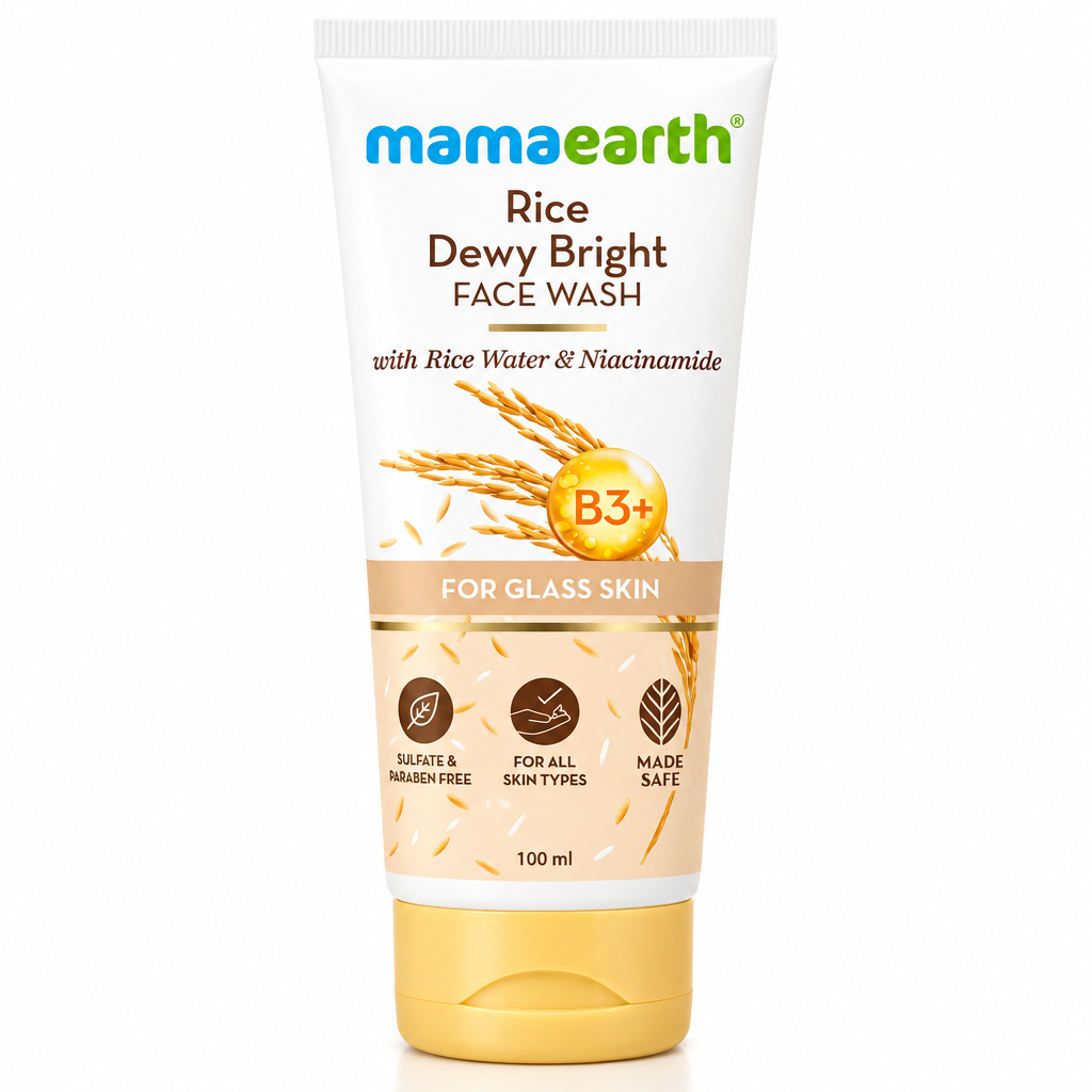 Mamaearth Rice Dewy Bright Face Wash catalog product photo