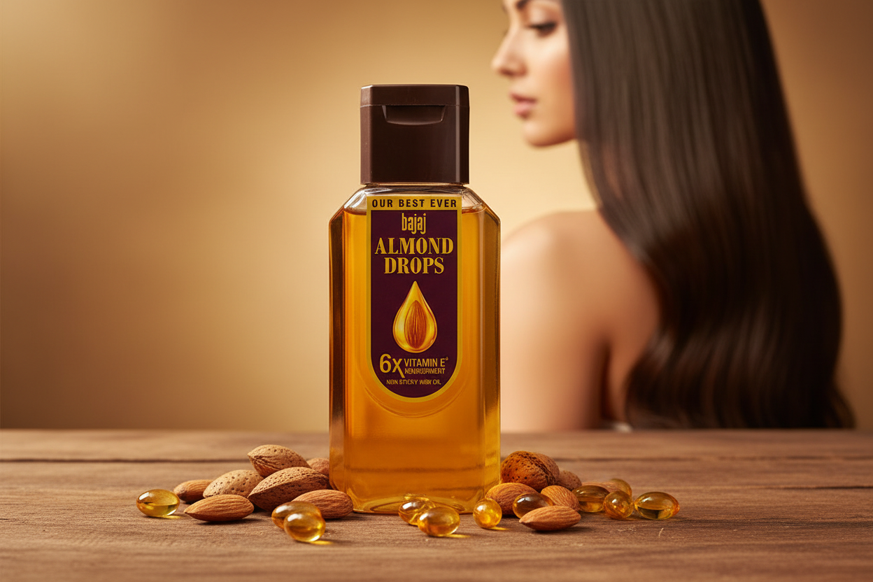 Bajaj Almond Drops lifestyle image