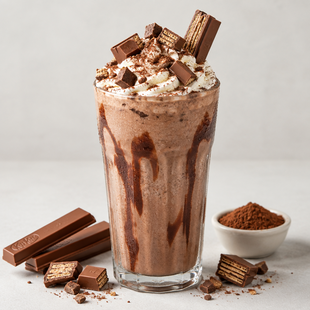 Rich KitKat wafer milkshake