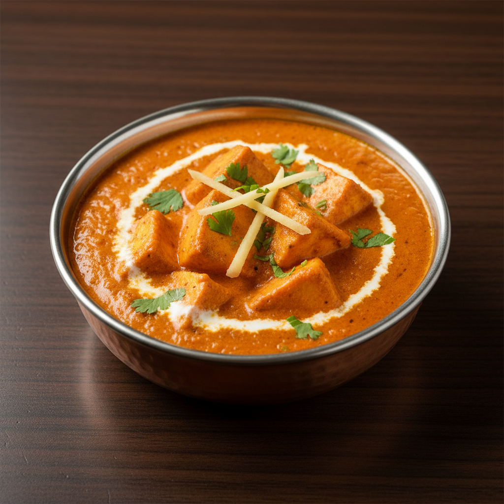 Paneer Lababdar with butter and kasuri methi