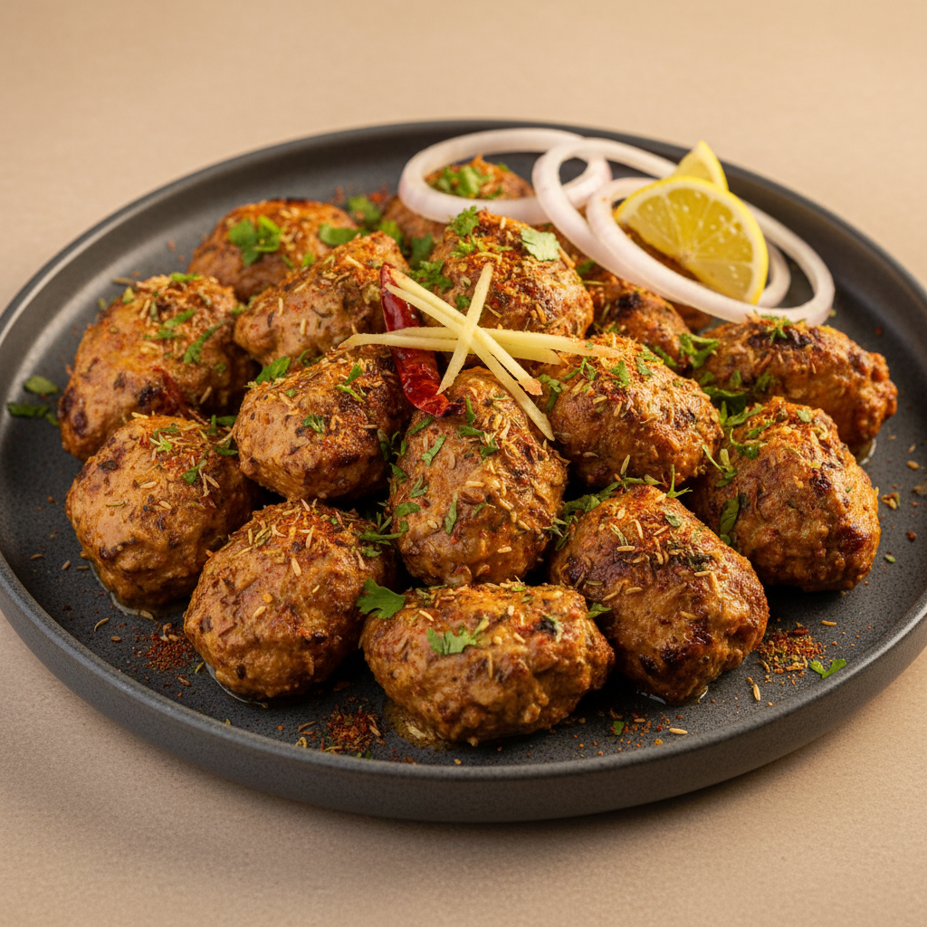 Premium assorted grilled chaap platter with creamy, spicy and herb flavours