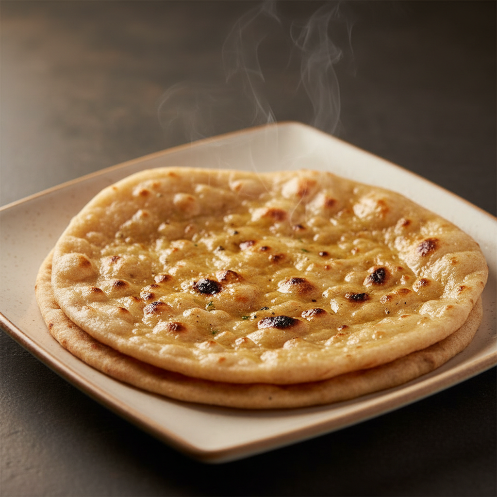 Tandoori Butter Roti with melted butter sheen