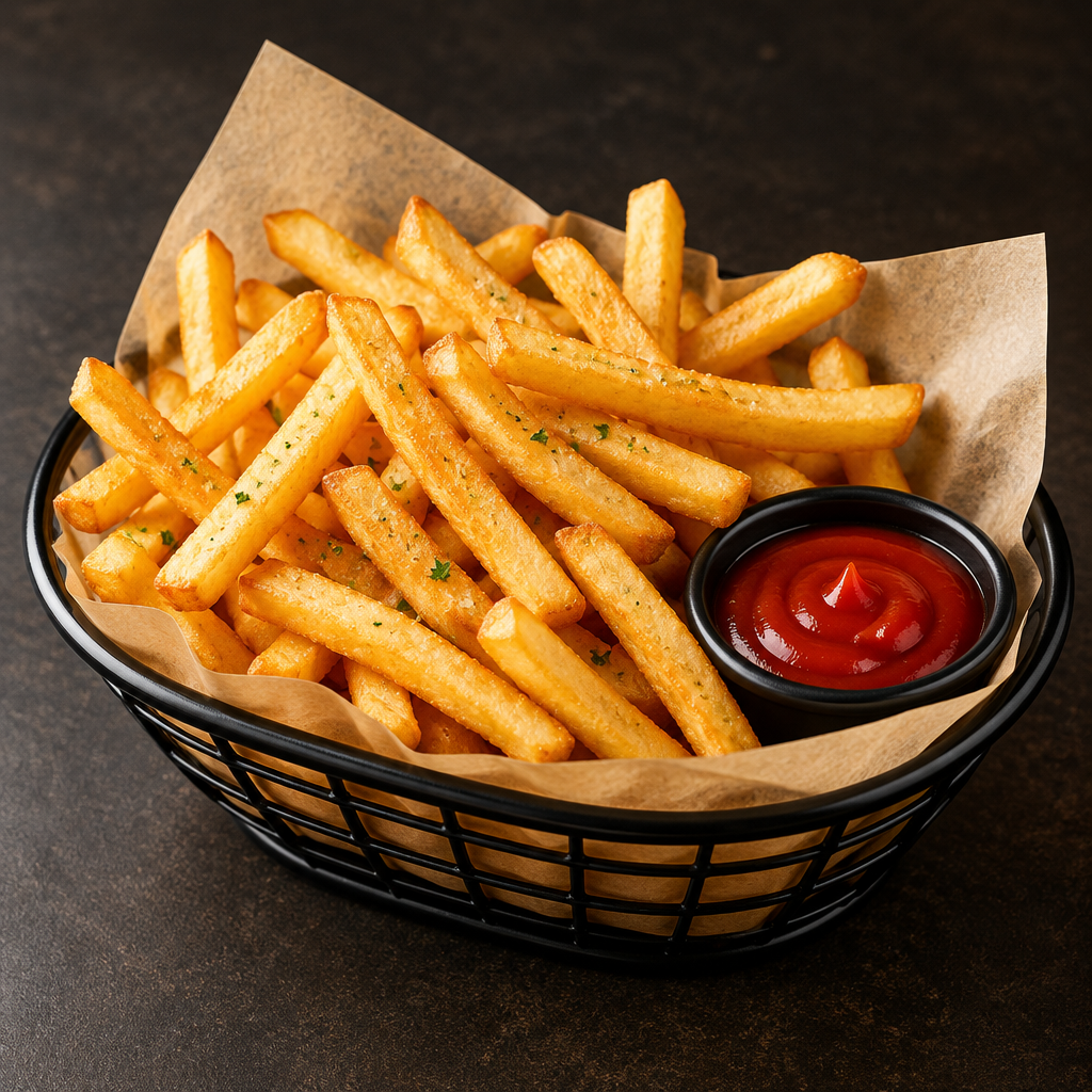 Crispy seasoned French fries