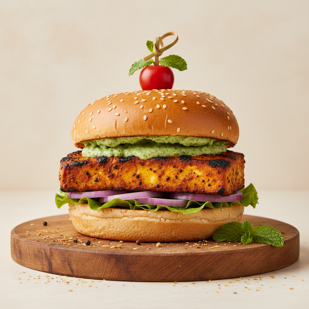 Tandoori Paneer Burger