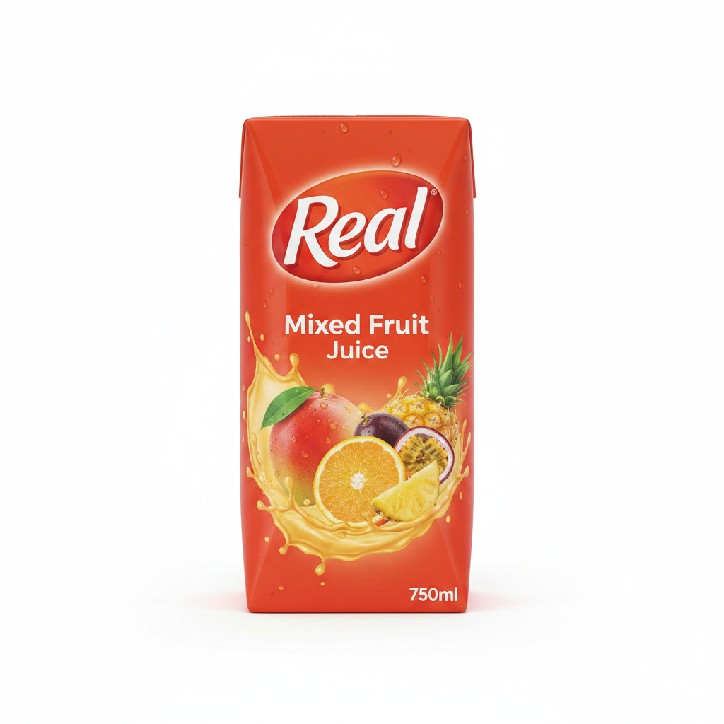Real Mixed Fruit Juice 750ml - White Studio Catalog